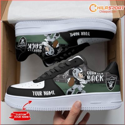 Las Vegas Raiders NFL Air Low Top AF1 Sneakers Shoes Stylish Fan Gear For Men And Women - soulcals