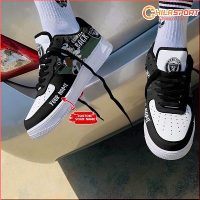 Las Vegas Raiders NFL Air Low Top AF1 Sneakers Shoes Stylish Fan Gear For Men And Women - soulcals