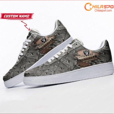 Las Vegas Raiders NFL Air Low Top AF1 Sneakers - Stylish Fan Gear - soulcals