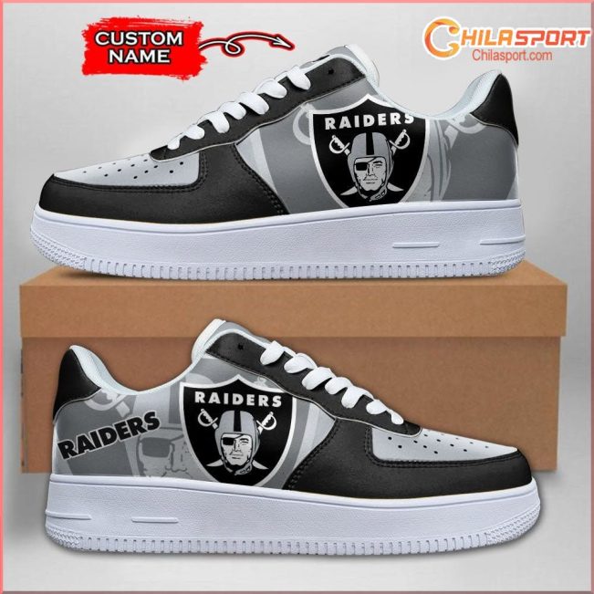 Las Vegas Raiders NFL Air Low Top AF1 Sneakers - Stylish Trendy Fans - soulcals