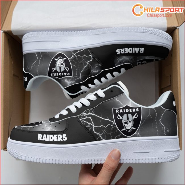 Las Vegas Raiders NFL Air Low Top AF1 Sneakers Stylish Trendy Gear - soulcals