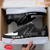 Las Vegas Raiders Personalized AF1 Shoes Stylish Gift for Football Fans - soulcals