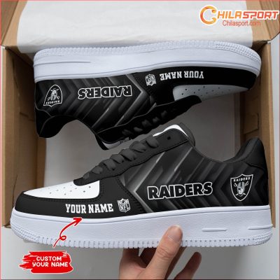 Las Vegas Raiders Personalized AF1 Shoes Stylish Gift for Football Fans - soulcals