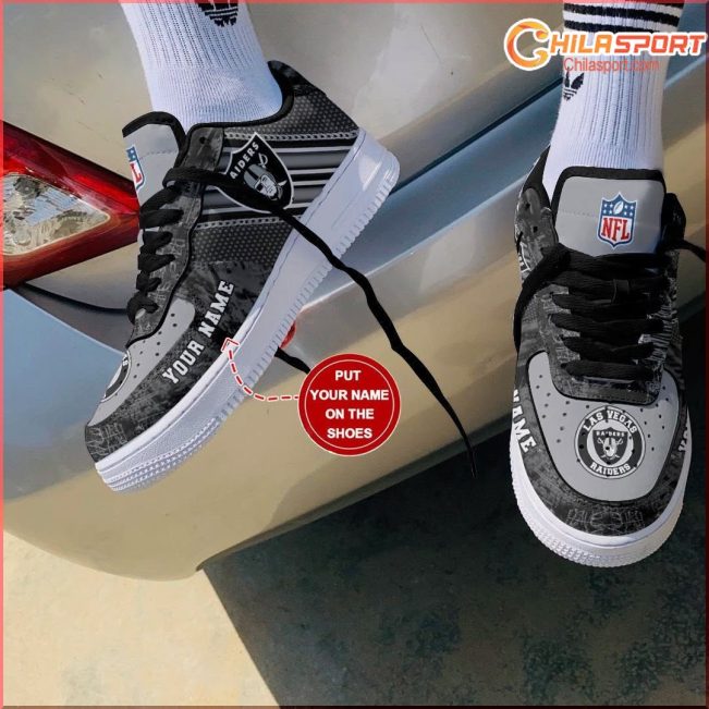 Las Vegas Raiders Personalized Air Force One Shoes Gift Stylish Design - soulcals