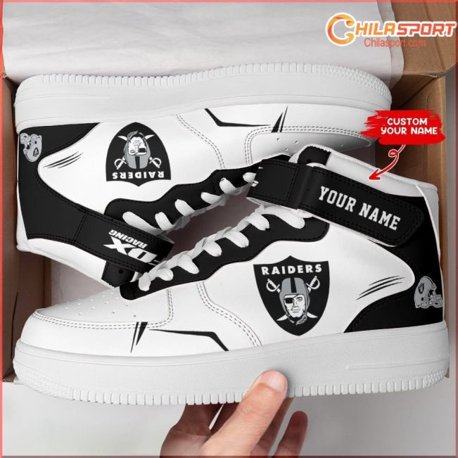 Las Vegas Raiders Personalized High Top Sneakers Stylish Gifts for Fanatics - soulcals