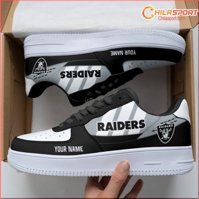 Las Vegas Raiders Sneakers Stylish Comfort, Trendy NFL Shoes - soulcals