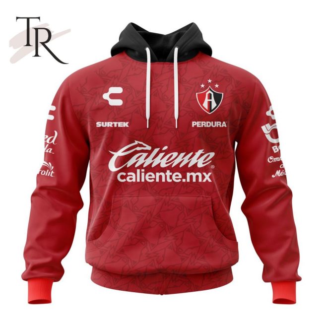 LIGA MX Atlas F.C 2023 - 2024 Away Kits Hoodie - soulcals.com