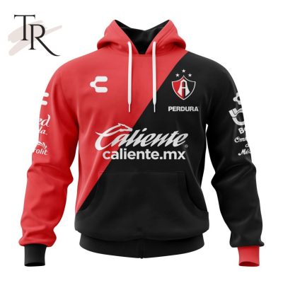 LIGA MX Atlas F.C 2023 - 2024 Home Kits Hoodie - soulcals.com