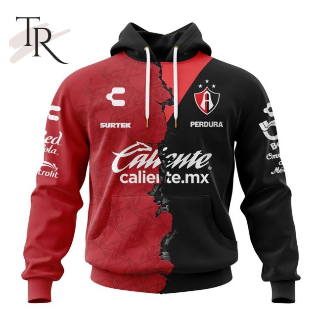 LIGA MX Atlas F.C 2023 - 2024 Home Mix Away Kits Hoodie - soulcals.com