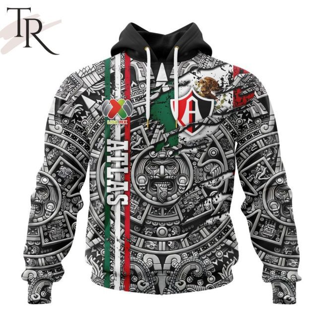 LIGA MX Atlas F.C Special Aztec Design Hoodie - soulcals.com