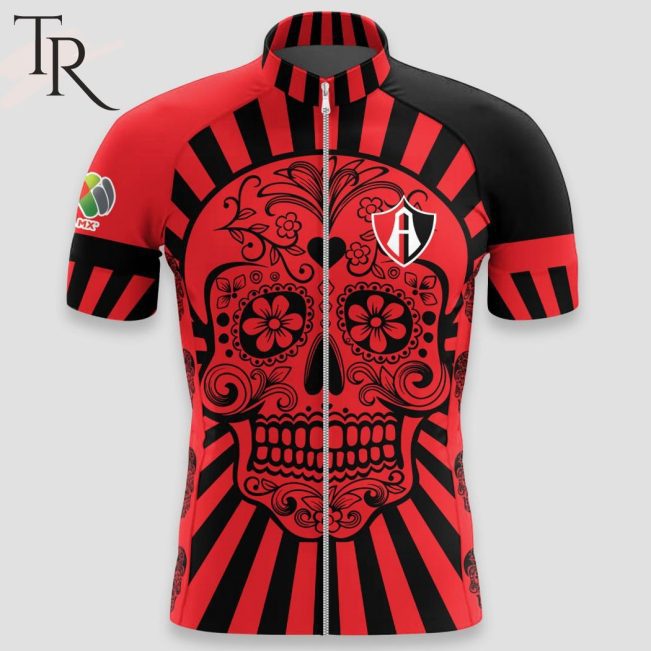 LIGA MX Atlas F.C Special Dia De Muertos Design short and long Cycling Jersey - soulcals.com