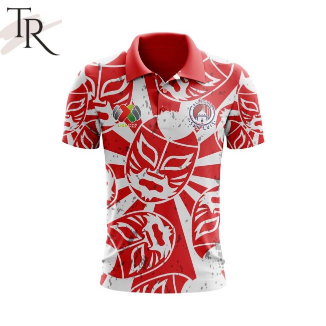 LIGA MX Atletico San Luis Special Lucha Libre Design Polo Shirt - soulcals.com