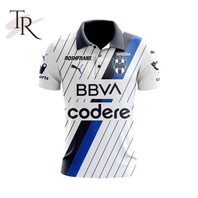 LIGA MX C.F. Monterrey 2023 - 2024 Away Polo Shirt - soulcals.com