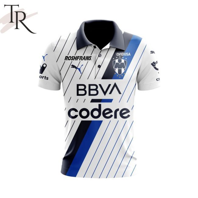 LIGA MX C.F. Monterrey 2023 - 2024 Away Polo Shirt - soulcals.com