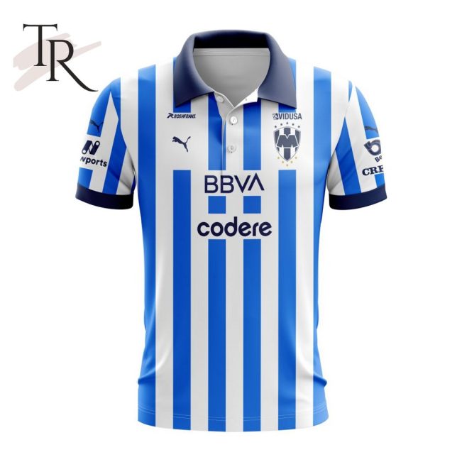 LIGA MX C.F. Monterrey 2023-2024 Home Polo Shirt - soulcals.com