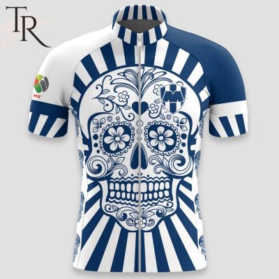 LIGA MX C.F. Monterrey Special Dia De Muertos Design short and long Cycling Jersey - soulcals.com