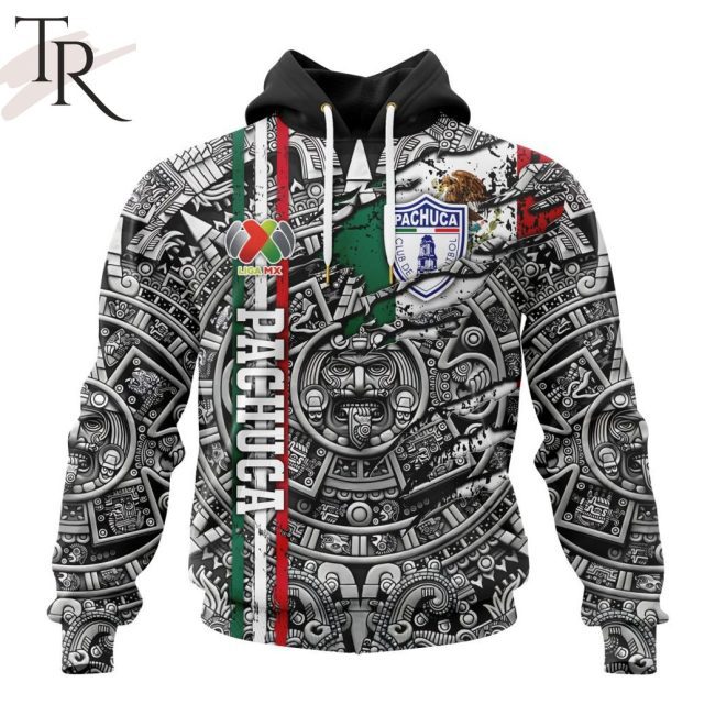 LIGA MX C.F. Pachuca Special Aztec Design Hoodie - soulcals.com
