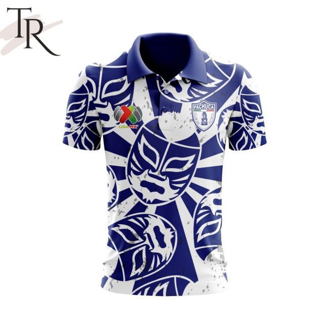 LIGA MX C.F. Pachuca Special Lucha Libre Design Polo Shirt - soulcals.com