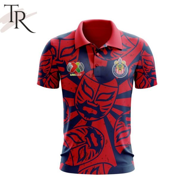 LIGA MX Chivas Guadalajara Special Lucha Libre Design Polo Shirt - soulcals.com