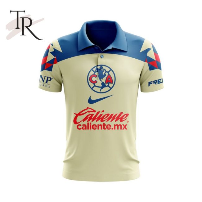 LIGA MX Club America 2023 - 2024 Home Polo Shirt - soulcals.com