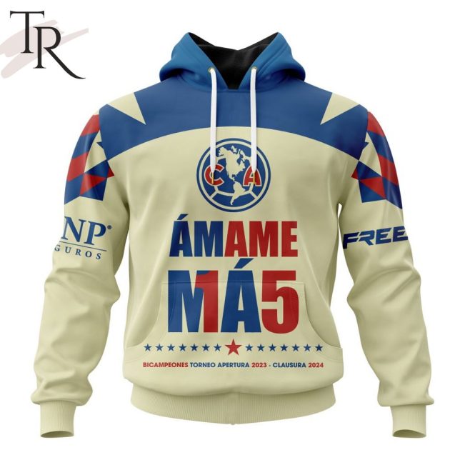 LIGA MX Club America Special Bicampeones Design Hoodie - soulcals.com