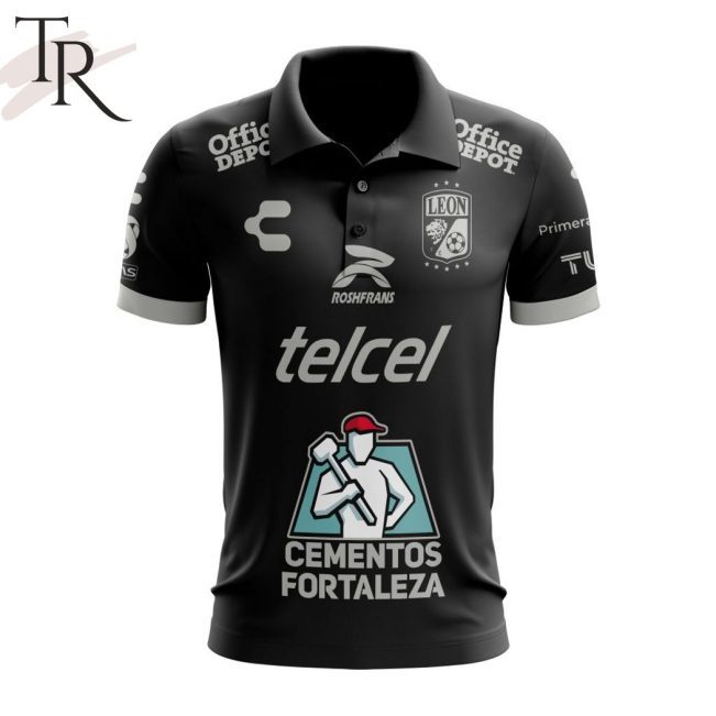 LIGA MX Club Leon 2023 - 2024 Away Polo Shirt - soulcals.com