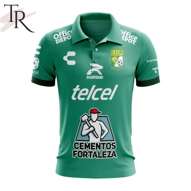 LIGA MX Club Leon 2023 - 2024 Home Polo Shirt - soulcals.com