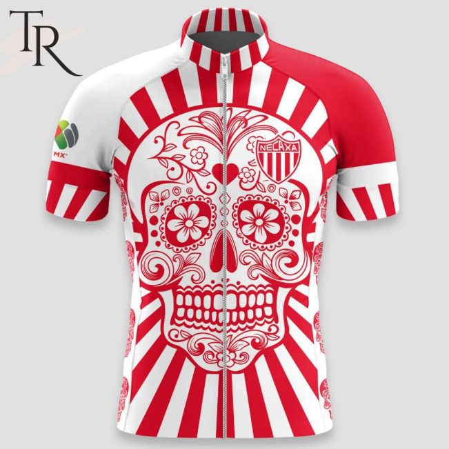LIGA MX Club Necaxa Special Dia De Muertos Design short and long Cycling Jersey - soulcals.com
