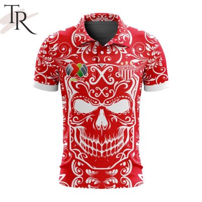 LIGA MX Club Necaxa Special Dia De Muertos Design Polo Shirt - soulcals.com