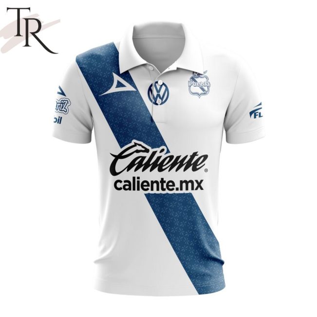 LIGA MX Club Puebla 2023 - 2024 Home Polo Shirt - soulcals.com