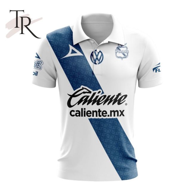LIGA MX Club Puebla 2023 - 2024 Home Polo Shirt - soulcals.com