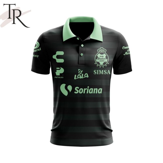 LIGA MX Club Santos Laguna 2023 - 2024 Away Polo Shirt - soulcals.com
