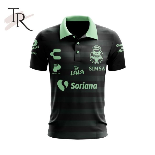 LIGA MX Club Santos Laguna 2023 - 2024 Away Polo Shirt - soulcals.com