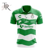 Liga Mx Club Santos Laguna 2023 2024 Home Polo Shirt Nice Elegant Click - demo10