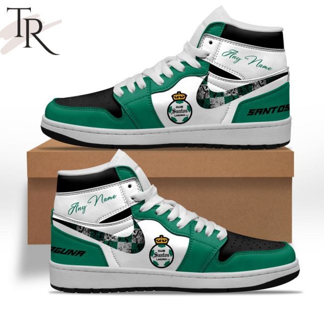 LIGA MX Club Santos Laguna Special Air Jordan 1 Custom Sneaker - soulcals.com