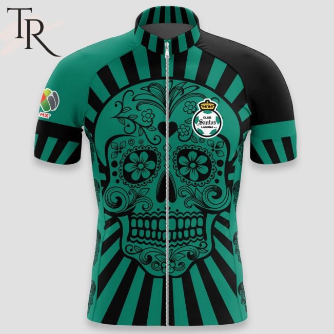 LIGA MX Club Santos Laguna Special Dia De Muertos Design short and long Cycling Jersey - soulcals.com