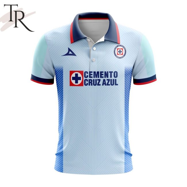 LIGA MX Cruz Azul 2023 - 2024 Away Polo Shirt - soulcals.com