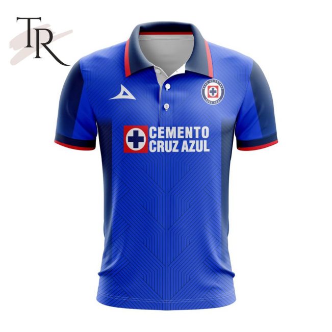 LIGA MX Cruz Azul 2023 - 2024 Home Polo Shirt - soulcals.com