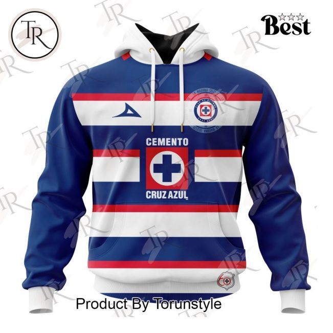 LIGA MX Cruz Azul Personalized 2025 Goalkeeper Away Kits Hoodie - soulcals.com