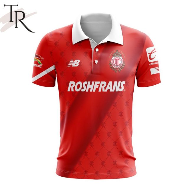 LIGA MX Deportivo Toluca 2023 - 2024 Home Polo Shirt - soulcals.com