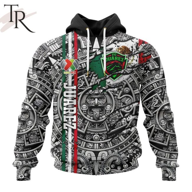 LIGA MX FC Juarez Special Aztec Design Hoodie - soulcals.com