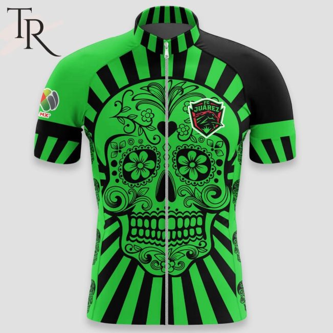 LIGA MX FC Juarez Special Dia De Muertos Design short and long Cycling Jersey - soulcals.com