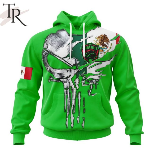 LIGA MX FC Juarez Special Skull Design Concept Kits Hoodie - soulcals.com