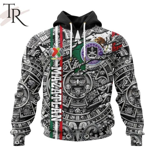 LIGA MX Mazatlan F.C Special Aztec Design Hoodie - soulcals.com