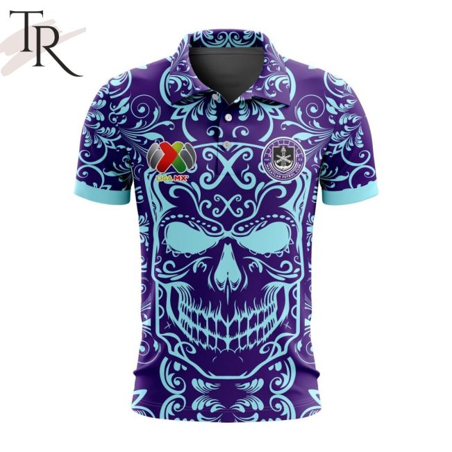 LIGA MX Mazatlan F.C Special Dia De Muertos Design Polo Shirt - soulcals.com