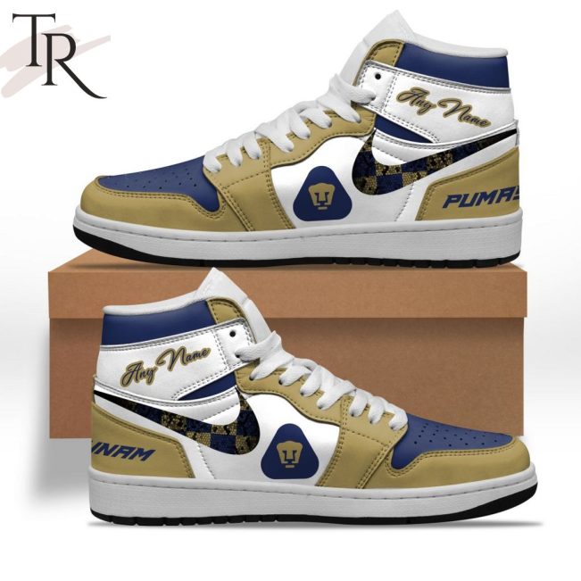 LIGA MX Pumas UNAM Special Air Jordan 1 Custom Sneaker - soulcals.com