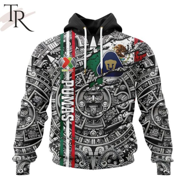 LIGA MX Pumas UNAM Special Aztec Design Hoodie - soulcals.com