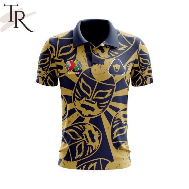 LIGA MX Pumas UNAM Special Lucha Libre Design Polo Shirt - soulcals.com