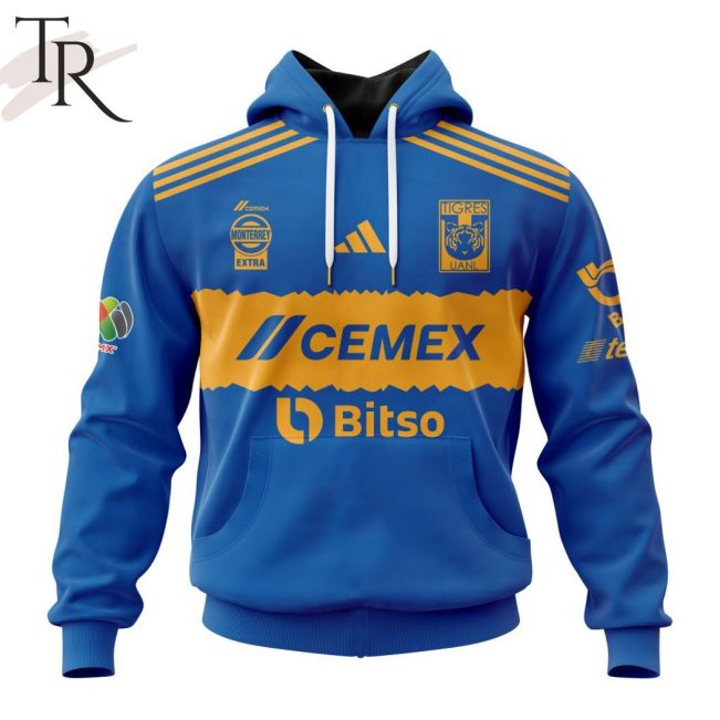 LIGA MX Tigres UANL 2025 Away Hoodie - soulcals.com