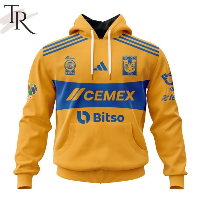 LIGA MX Tigres UANL 2025 Home Hoodie - soulcals.com